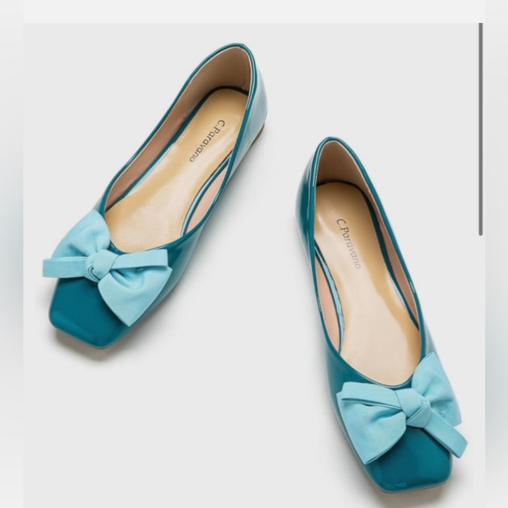 C.Paravano Women's Shoes with Bow | Casual Slip On Ballet Flats Comfortable 11.5